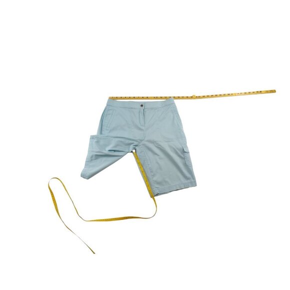 Zenergy by Chicos Aqua Blue Bermuda Shorts size 0/S/4 #217 - Picture 2 of 8